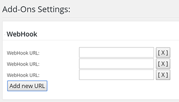 Add-on settings